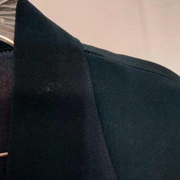 Vintage Audio by Connie Anderson Teal Blue Two Piece Button Down Shirt Skirt Set - Picture 6 of 15